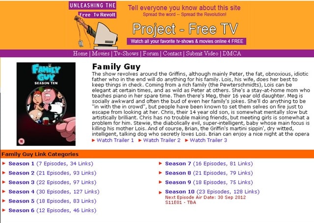 Watch Family Guy Free Online Tv Links