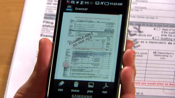 ... scanner apps for Android which convert your mobile into document