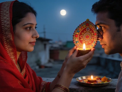 Five AI Prompts Stage Karwa Chauth Couple Portraits Nerds Magazine