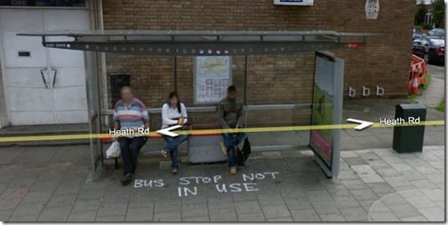 Bus stop not in use still being used