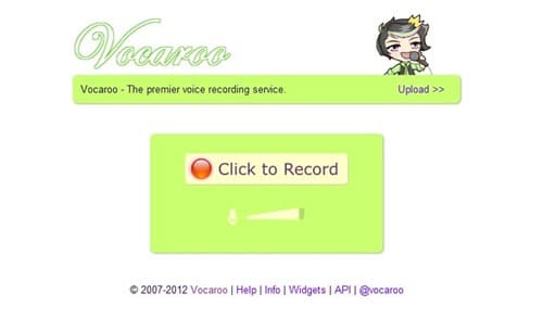 Vocaroo-Record voice online