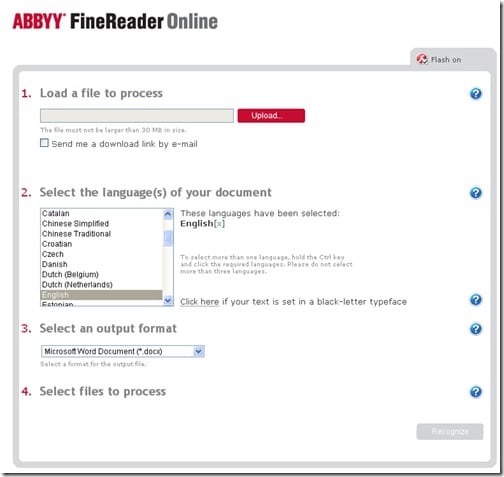 ABBYY FineReader Online