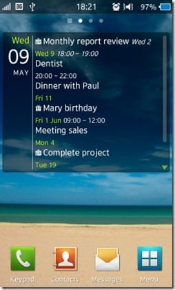 What’s Next – Calendar and Task viewer widget2