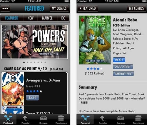 Comics for iPhone 5