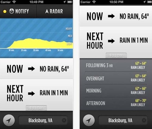 Dark Sky for iPhone 5