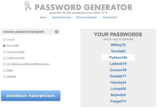 Designeus-Pronounceable-Password-Generator