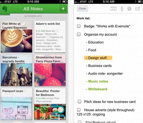 Evernote for iPhone 5