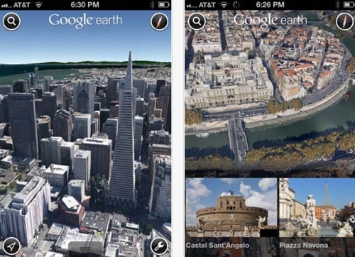 Google Earth for iPad 3
