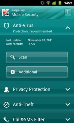 Kaspersky Mobile Security2