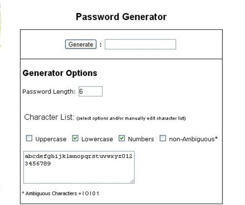 MiStudip Password Generator