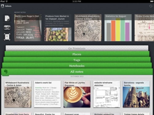 evernote for iPad 3