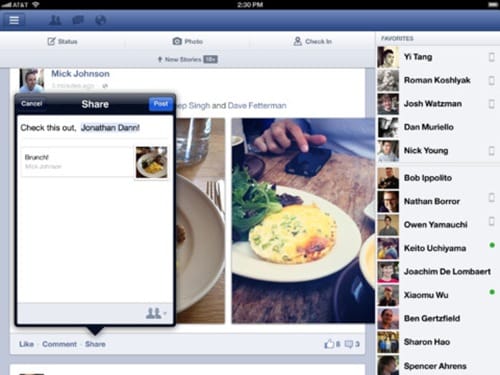 facebook for iPad 3