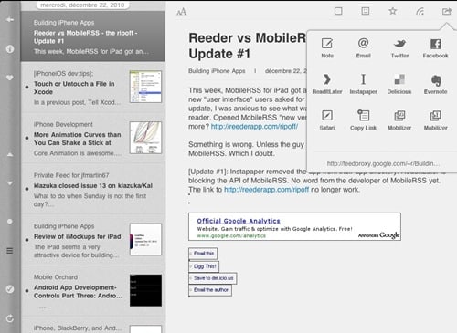 reeder for iPad 3