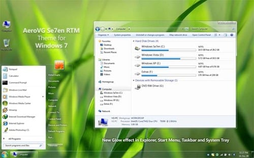 AeroVG Se7en for Windows 7