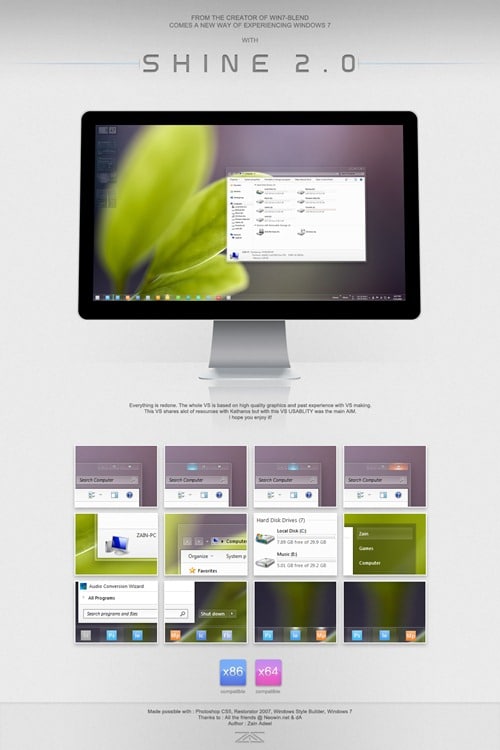 Shine 2.0 for Windows 7