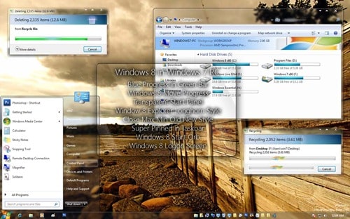 Windows 8 Themes in Windows 7