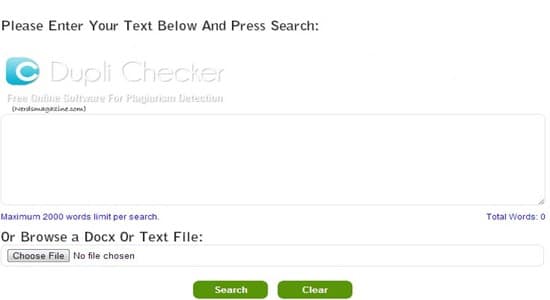 dupli checker-free plagiarism detector