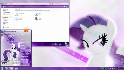 rarity- Windows 7 Theme