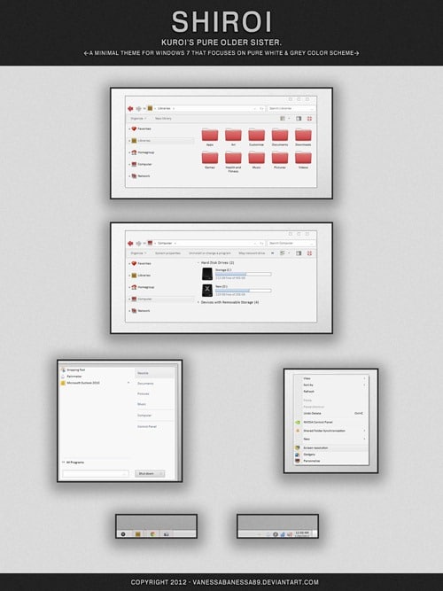 shiroi- a Light Theme for Windows 7