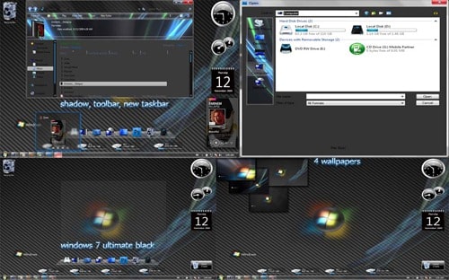 windows 7 Ultimate Black Theme