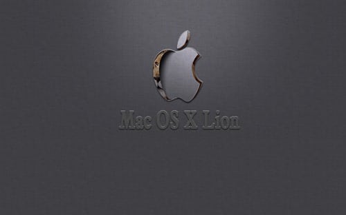 Hiding Behind- Mac OS Lion Wallpaper