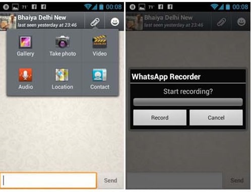 How to share media in whatapp