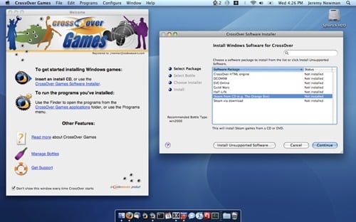 Play Windows games on a Mac with CrossOver