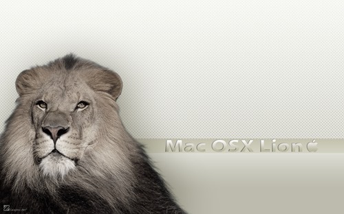 White Theme Mac Lion Wall