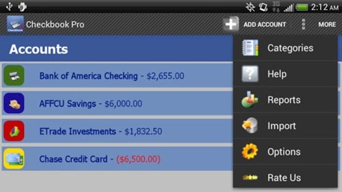 Checkbook Pro for Android