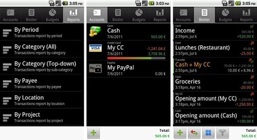 Financisto for android