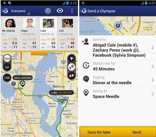 Glympse Navigation for android