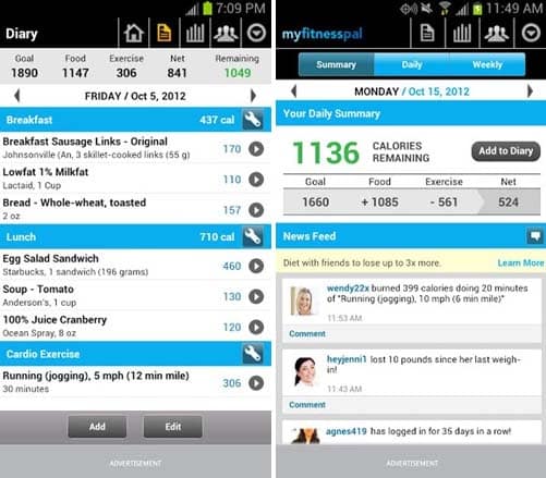 MyFitnesspal for Android