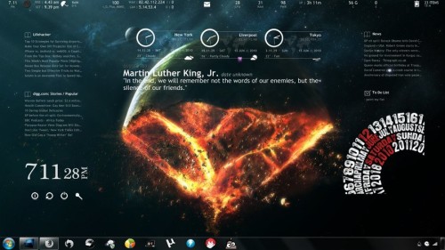 End of The World for Rainmeter