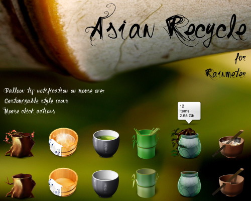 Asian Recycle Bin for Rainmeter