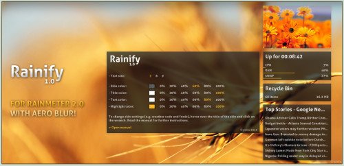 Rainify 1.0.1 for Rainmeter