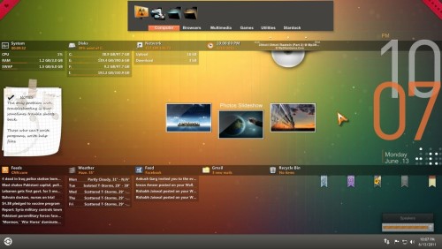 Orange Glow for Rainmeter