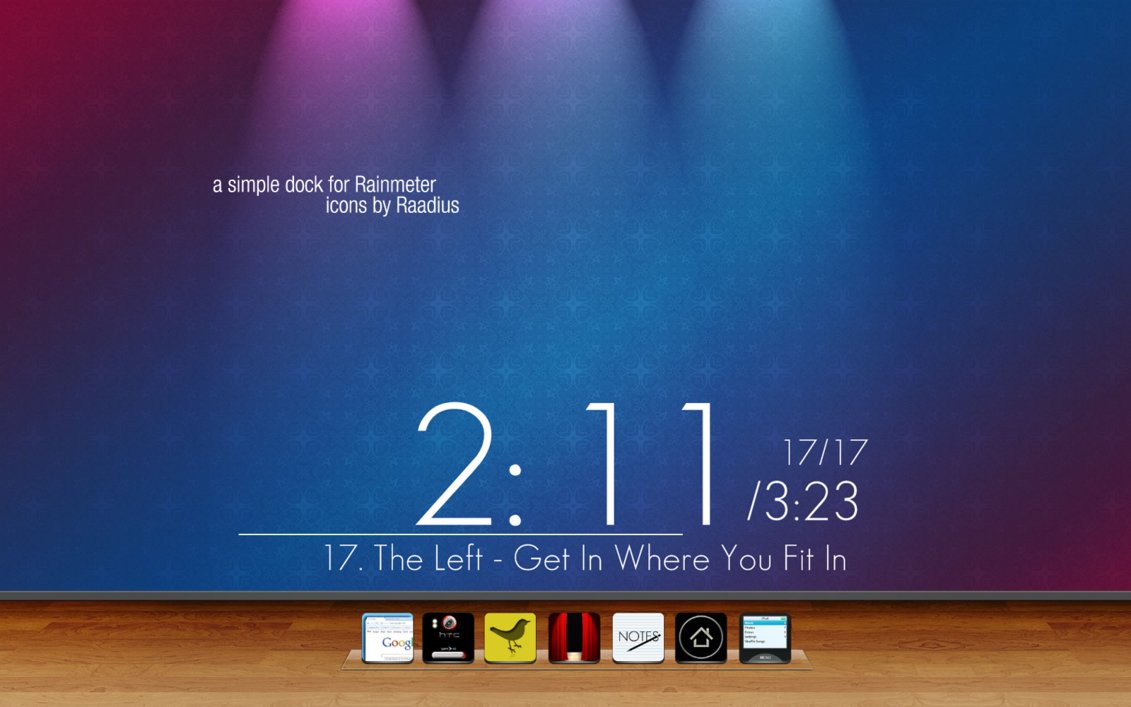 SimpleDOCK for Rainmeterice