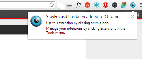 StayFocusd Added to Chrome