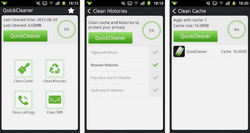quick cleaner for android