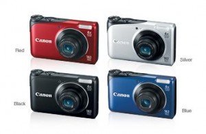 Canon PowerShot A2200 in assorted colors 
