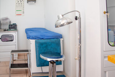 small simple exam room with table