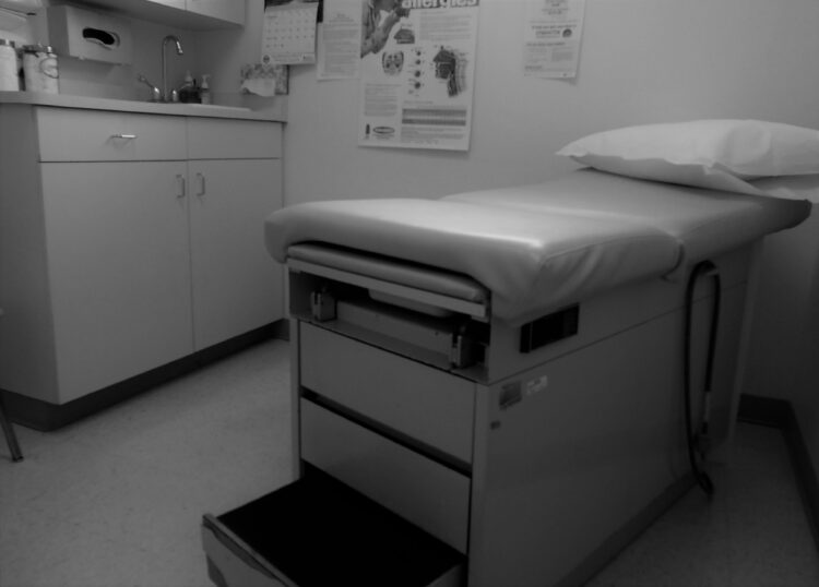 doctor exam room with table
