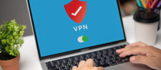 VPN icon on computer
