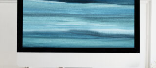 Desktop background with ocean waves