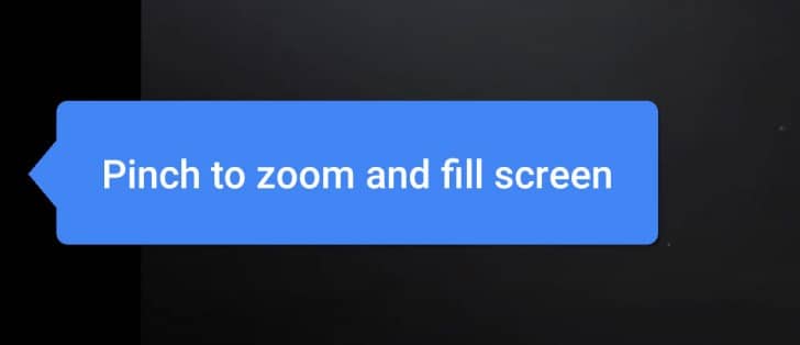 screenshot of "pinch to zoom and fill screen"