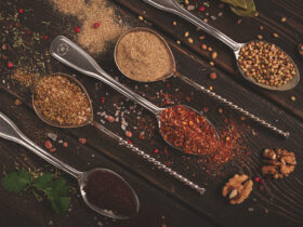 Spices on spoons