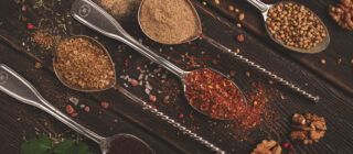 Spices on spoons