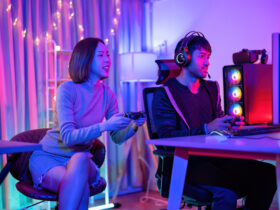 gamers streaming and playing games together