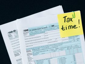 tax documents on the table