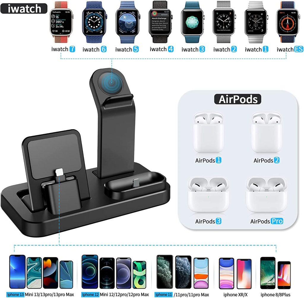 Movay 3 in 1 charging station - iphone chargers